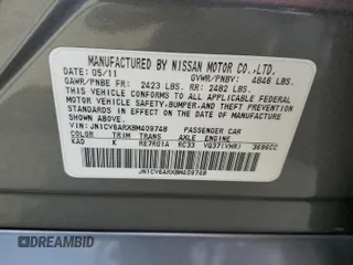 2011 Infiniti G37 x with VIN JN1CV6ARXBM409748, listed as a Copart auction lot 53143595 with 177,594 mi miles and Salvage Title. Bid and sale history available at carsss.com. Image 12.
