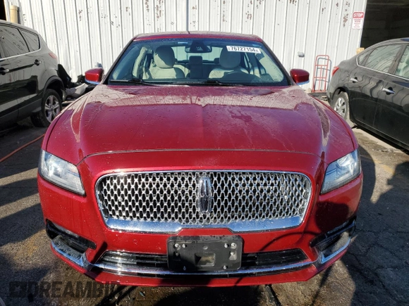 2018 Lincoln Continental Select with VIN 1LN6L9SK0J5609318, listed as a Copart auction lot 76727154 with 34,690 mi miles and Salvage Title. Bid and sale history available at carsss.com. Image 5.