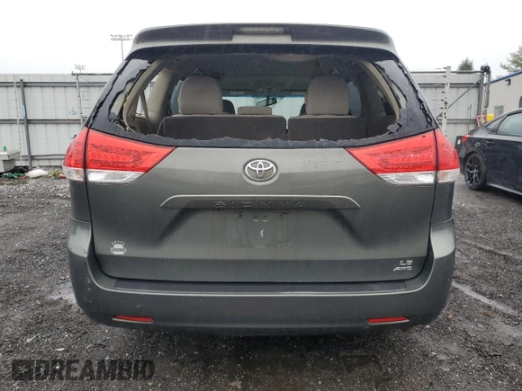 2011 Toyota Sienna LE with VIN 5TDJK3DC6BS017390, listed as a Copart auction lot 72918904 with 280,754 mi miles and Clean Title. Bid and sale history available at carsss.com. Image 6.