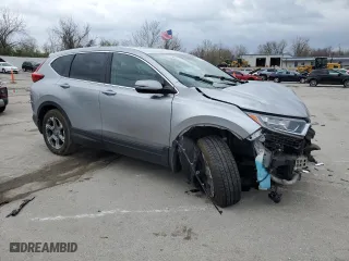 2017 Honda CR-V EX-L with VIN 5J6RW2H87HL071065, listed as a Copart auction lot 51615885 with 56,117 mi miles and Salvage Title. Bid and sale history available at carsss.com. Image 4.