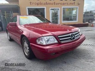 1998 Mercedes-Benz SL-Class with VIN WDBFA67F5WF168595, listed as a Copart auction lot 88748735 with 112,751 mi miles and Clean Title. Bid and sale history available at carsss.com. Image 1.