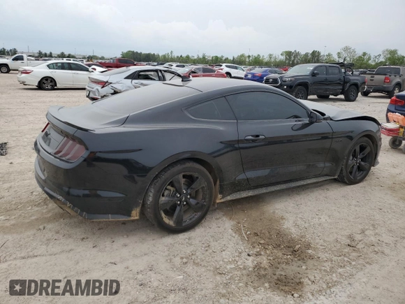 2022 Ford Mustang GT with VIN 1FA6P8CF2N5133041, listed as a Copart auction lot 50469125 with 18,777 mi miles and Salvage Title. Bid and sale history available at carsss.com. Image 3.