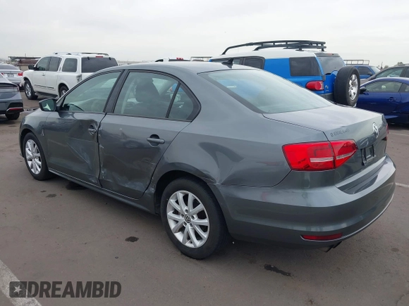 2015 Volkswagen Jetta Sedan 1.8T SE with VIN 3VWD17AJ9FM286917, listed as a IAAI auction lot 41904565 with 166,841 mi miles. Bid and sale history available at carsss.com. Image 3.