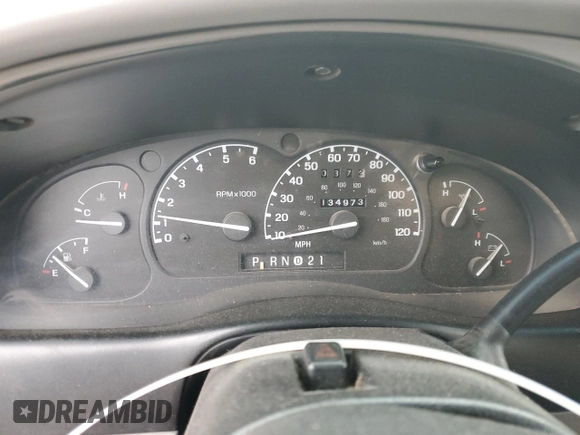 1997 Ford Ranger XLT with VIN 1FTCR14X7VPA62820, listed as a Copart auction lot 44220685 with 134,973 mi miles and Salvage Title. Bid and sale history available at DreamBid. Image 9.
