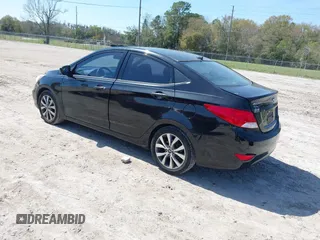 2017 Hyundai Accent SE with VIN KMHCT4AE2HU225056, listed as a IAAI auction lot 41611815 with 93,855 mi miles. Bid and sale history available at carsss.com. Image 3.