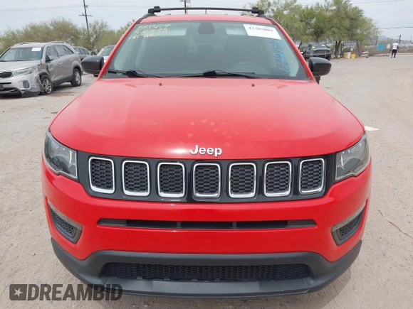 2017 Jeep Compass Sport with VIN 3C4NJDABXHT642198, listed as a IAAI auction lot 42385002 with 82,626 mi miles and . Bid and sale history available at DreamBid. Image 11.