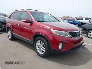 2015 Kia Sorento LX with VIN 5XYKT4A62FG618479, listed as a IAAI auction lot 41934079 with 107,747 mi miles. Bid and sale history available at carsss.com. Image 1.