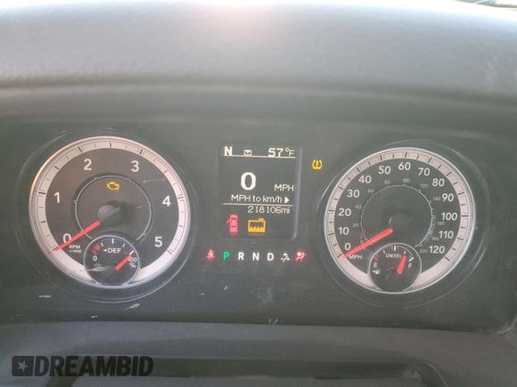 2018 Ram 2500 Tradesman with VIN 3C6UR4CL4JG120702, listed as a Copart auction lot 55794825 with 218,106 mi miles and Salvage title. Bid and sale history available at DreamBid. Image 9.