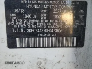 2019 Hyundai Accent SE with VIN 3KPC24A37KE047365, listed as a Copart auction lot 84887904 with 115,483 mi miles and Salvage Title. Bid and sale history available at carsss.com. Image 12.