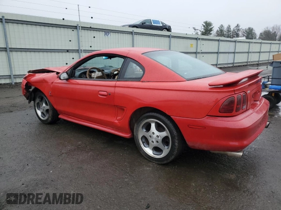 1997 Ford Mustang Cobra with VIN 1FALP47V1VF181752, listed as a Copart auction lot 50330625 with 293,125 mi miles and Salvage Title. Bid and sale history available at carsss.com. Image 2.