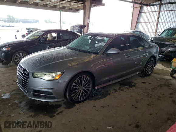 2016 Audi A6 2.0T Premium Plus with VIN WAUDFAFC9GN181665, listed as a Copart auction lot 82180044 with 77,038 mi miles and Salvage Title. Bid and sale history available at carsss.com. Image 1.