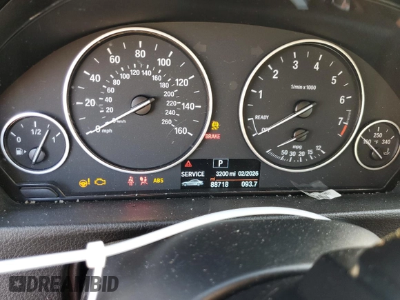 2015 BMW 3 Series 320i with VIN WBA3B1C56FK140407, listed as a Copart auction lot 51576015 with 88,718 mi miles and Salvage title. Bid and sale history available at DreamBid. Image 9.