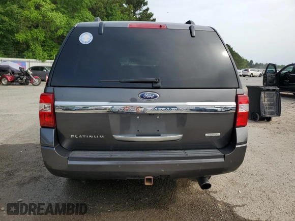2016 Ford Expedition Max Platinum z VIN 1FMJK1LT3GEF31194, wystawiony jako Copart lot #56981205 z przebiegiem 177 471 mil mil oraz Czysty tytuł • Clean title. Historia ofert i sprzedaży dostępna na DreamBid. Obrazek 6.