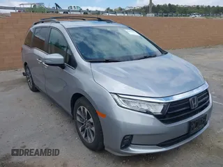 2023 Honda Odyssey EX-L z VIN 5FNRL6H64PB061373, wystawiony jako IAAI lot #41993284 z przebiegiem 30 278 mil mil oraz . Historia ofert i sprzedaży dostępna na DreamBid. Obrazek 1.