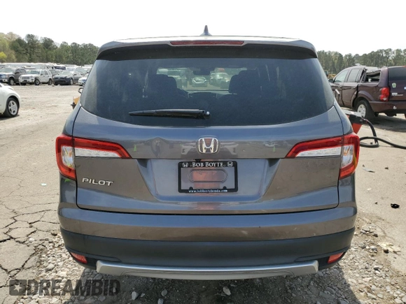2022 Honda Pilot EX-L with VIN 5FNYF5H54NB014880, listed as a Copart auction lot 50223345 with 34,021 mi miles and Salvage title. Bid and sale history available at DreamBid. Image 6.