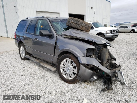 2012 Ford Expedition Limited with VIN 1FMJU2A57CEF64875, listed as a Copart auction lot 47412055 with Not provided miles and Salvage title. Bid and sale history available at DreamBid. Image 4.