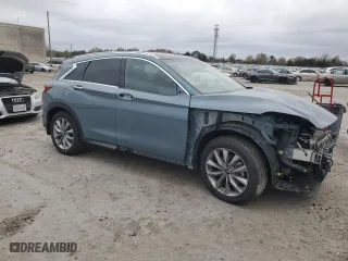 2022 Infiniti QX50 LUXE with VIN 3PCAJ5BB8NF115936, listed as a Copart auction lot 78995864 with 22,059 mi miles and Salvage Title. Bid and sale history available at carsss.com. Image 4.