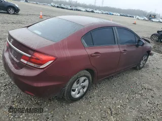 2015 Honda Civic LX with VIN 19XFB2F54FE017757, listed as a Copart auction lot 85159674 with 144,895 mi miles and Salvage Title. Bid and sale history available at carsss.com. Image 3.