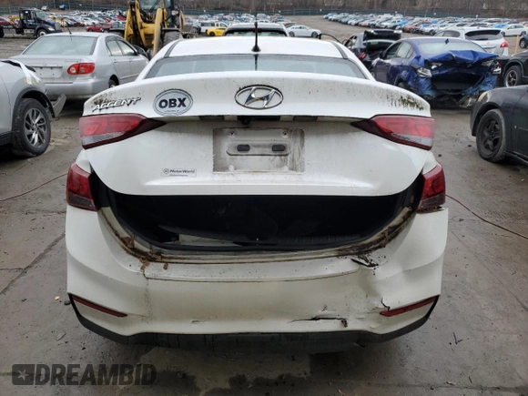 2020 Hyundai Accent SE with VIN 3KPC24A61LE094225, listed as a Copart auction lot 36822383 with 18,286 mi miles. Bid and sale history available at carsss.com. Image 6.