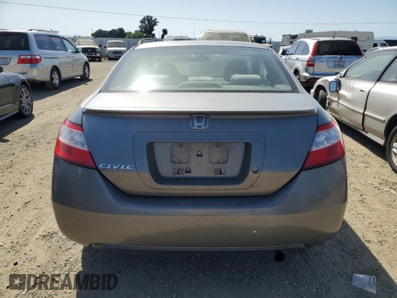 2006 Honda Civic Cpe LX with VIN 2HGFG12606H580076, listed as a Copart auction lot 54246575 with 181,568 mi miles and Clean Title. Bid and sale history available at carsss.com. Image 6.