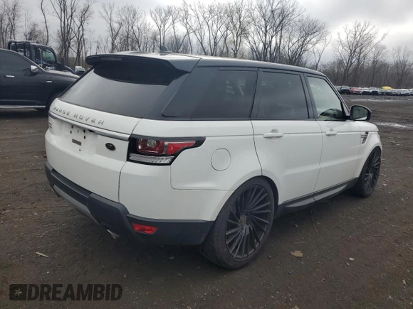 2016 Land Rover Range Rover Sport V6 HSE with VIN SALWR2PF1GA660146, listed as a Copart auction lot 51241655 with 57,282 mi miles and Salvage Title. Bid and sale history available at carsss.com. Image 3.