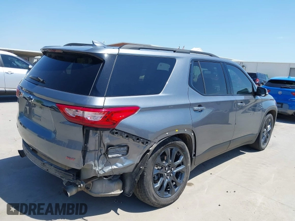 2020 Chevrolet Traverse RS with VIN 1GNERJKW0LJ267972, listed as a IAAI auction lot 42232129 with 163,182 mi miles and . Bid and sale history available at DreamBid. Image 4.