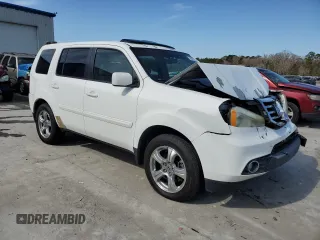 2012 Honda Pilot EX-L with VIN 5FNYF3H55CB033259, listed as a Copart auction lot 45367335 with 207,841 mi miles and Salvage Title. Bid and sale history available at DreamBid. Image 4.
