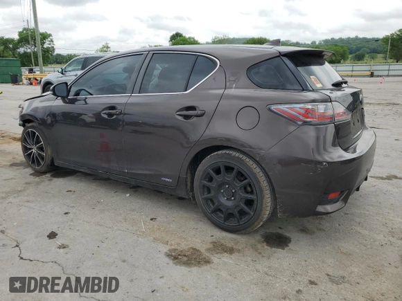 2014 Lexus CT 200h with VIN JTHKD5BH3E2185040, listed as a Copart auction lot 52197195 with 156,743 mi miles and Salvage Title. Bid and sale history available at DreamBid. Image 2.