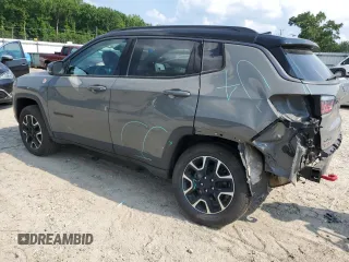 2020 Jeep Compass Trailhawk z VIN 3C4NJDDB4LT106769, wystawiony jako Copart lot #63082475 z przebiegiem 82 390 mil mil oraz Szkoda całkowita • Salvage title. Historia ofert i sprzedaży dostępna na DreamBid. Obrazek 2.