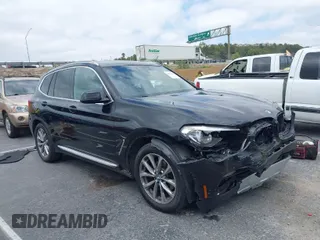 2019 BMW X3 sDrive30i with VIN 5UXTR7C52KLE97252, listed as a IAAI auction lot 42011191 with 72,426 mi miles. Bid and sale history available at carsss.com. Image 1.