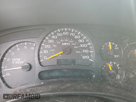 2005 Chevrolet Suburban LS with VIN 3GNFK16Z65G261496, listed as a Copart auction lot 80455624 with 139,102 mi miles and Salvage Title. Bid and sale history available at carsss.com. Image 9.