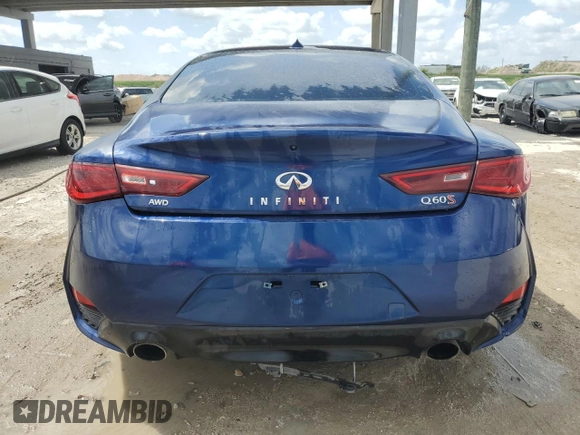 2017 Infiniti Q60 Sport with VIN JN1EV7EL0HM553886, listed as a Copart auction lot 53742985 with 64,260 mi miles and Clean Title. Bid and sale history available at DreamBid. Image 6.