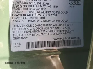 2024 Audi A4 allroad Prestige with VIN WA19ABF42RA075147, listed as a Copart auction lot 72417754 with 406 mi miles and Salvage Title. Bid and sale history available at carsss.com. Image 13.