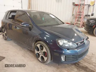 2011 Volkswagen Golf GTI w/Sunroof & Navi PZEV with VIN WVWHD7AJ1BW254131, listed as a IAAI auction lot 42471752 with 118,262 mi miles and . Bid and sale history available at DreamBid. Image 1.
