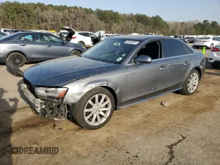 2014 Audi A4 Premium with VIN WAUAFAFL3EA016587, listed as a Copart auction lot 48958265 with 138,279 mi miles and Salvage Title. Bid and sale history available at carsss.com. Image 1.