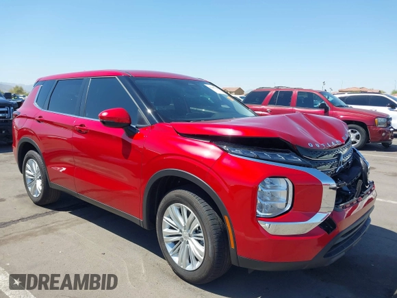 2024 Mitsubishi Outlander ES z VIN JA4J3UA85RZ034199, wystawiony jako IAAI lot #42000755 z przebiegiem 14 160 mil mil oraz . Historia ofert i sprzedaży dostępna na DreamBid. Obrazek 1.