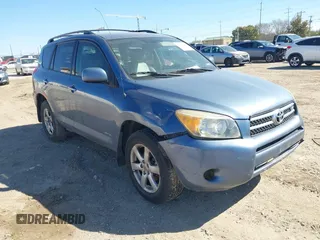 2006 Toyota RAV4 Ltd with VIN JTMZK31V366001887, listed as a IAAI auction lot 41481243 with 276,664 mi miles. Bid and sale history available at carsss.com. Image 1.