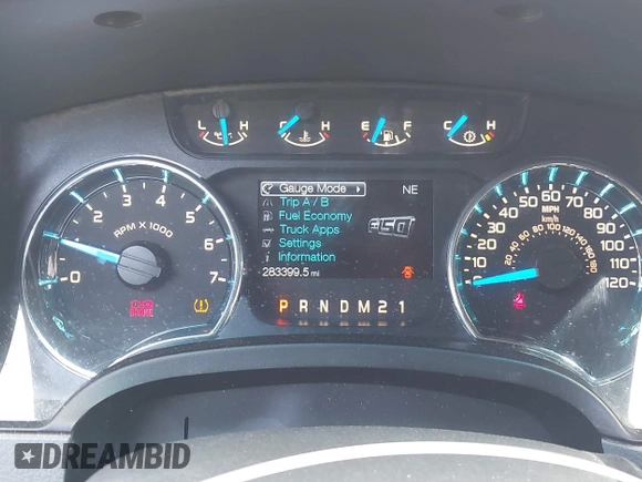 2014 Ford F-150 XL with VIN 1FTFW1ET3EFA92386, listed as a IAAI auction lot 42454065 with 283,399 mi miles and . Bid and sale history available at DreamBid. Image 7.