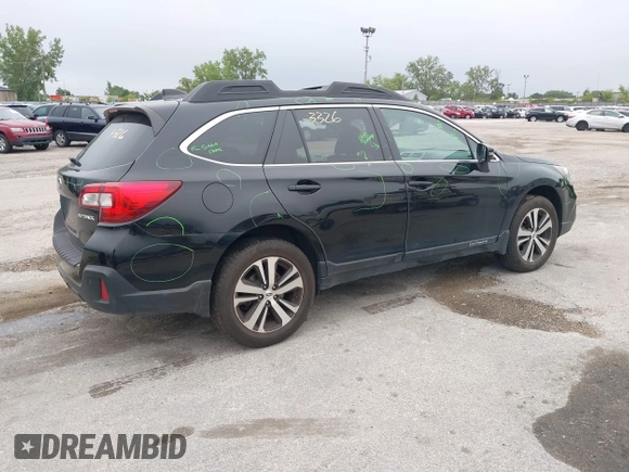 2018 Subaru Outback Limited with VIN 4S4BSANC9J3352839, listed as a IAAI auction lot 40033326 with 73,040 mi miles and . Bid and sale history available at DreamBid. Image 4.