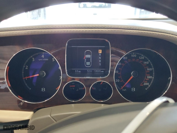 2006 Bentley Continental Flying Spur with VIN SCBBR53W06C037412, listed as a Copart auction lot 50492605 with 59,005 mi miles and Salvage Title. Bid and sale history available at carsss.com. Image 9.