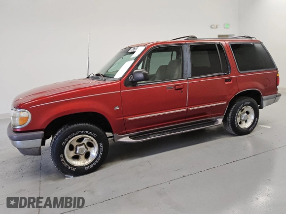 1997 Ford Explorer XLT z VIN 1FMDU35P6VUC58385, wystawiony jako Copart lot #65757615 z przebiegiem 226 351 mil mil oraz Czysty tytuł • Clean title. Historia ofert i sprzedaży dostępna na DreamBid. Obrazek 1.