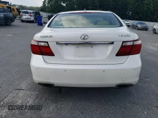 2008 Lexus LS 460 with VIN JTHBL46F485080239, listed as a Copart auction lot 64032705 with 157,873 mi miles and Salvage title. Bid and sale history available at DreamBid. Image 6.