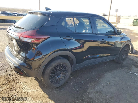 2023 Nissan Kicks S with VIN 3N1CP5BV0PL473749, listed as a Copart auction lot 48057345 with 21,539 mi miles and Salvage Title. Bid and sale history available at carsss.com. Image 3.
