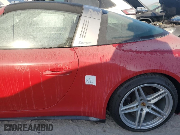 2017 Porsche 911 4 with VIN WP0BA2A99HS132236, listed as a Copart auction lot 76339244 with 0 mi miles and Non Repairable. Bid and sale history available at carsss.com. Image 12.