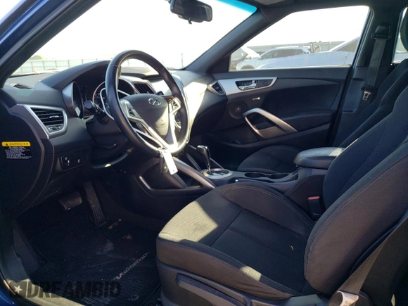 2017 Hyundai Veloster with VIN KMHTC6AD6HU320948, listed as a Copart auction lot 45232853 with 34,130 mi miles. Bid and sale history available at carsss.com. Image 7.
