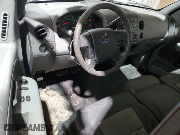 2008 Ford F-150 XL with VIN 1FTRF12W08KD88585, listed as a Copart auction lot 45345645 with 104,791 mi miles and Salvage title. Bid and sale history available at DreamBid. Image 8.