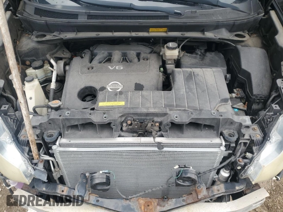 2009 Nissan Murano SL with VIN JN8AZ18W99W200589, listed as a Copart auction lot 54406135 with 256,755 mi miles and Salvage Title. Bid and sale history available at DreamBid. Image 12.