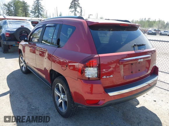 2016 Jeep Compass Latitude with VIN 1C4NJDEB3GD755831, listed as a IAAI auction lot 42222434 with 115,593 mi miles and . Bid and sale history available at DreamBid. Image 3.