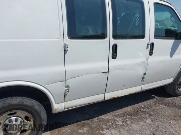 2012 Chevrolet Express Cargo Van with VIN 1GCWGFCA6C1147841, listed as a IAAI auction lot 42042056 with 248,374 mi miles. Bid and sale history available at carsss.com. Image 6.