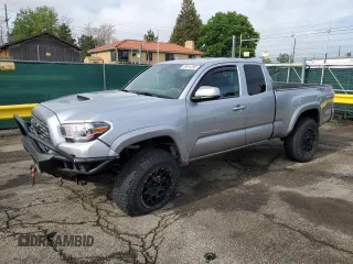 2021 Toyota Tacoma SR with VIN 3TYSZ5AN9MT012225, listed as a Copart auction lot 59814285 with 60,377 mi miles and Salvage title. Bid and sale history available at DreamBid. Image 1.